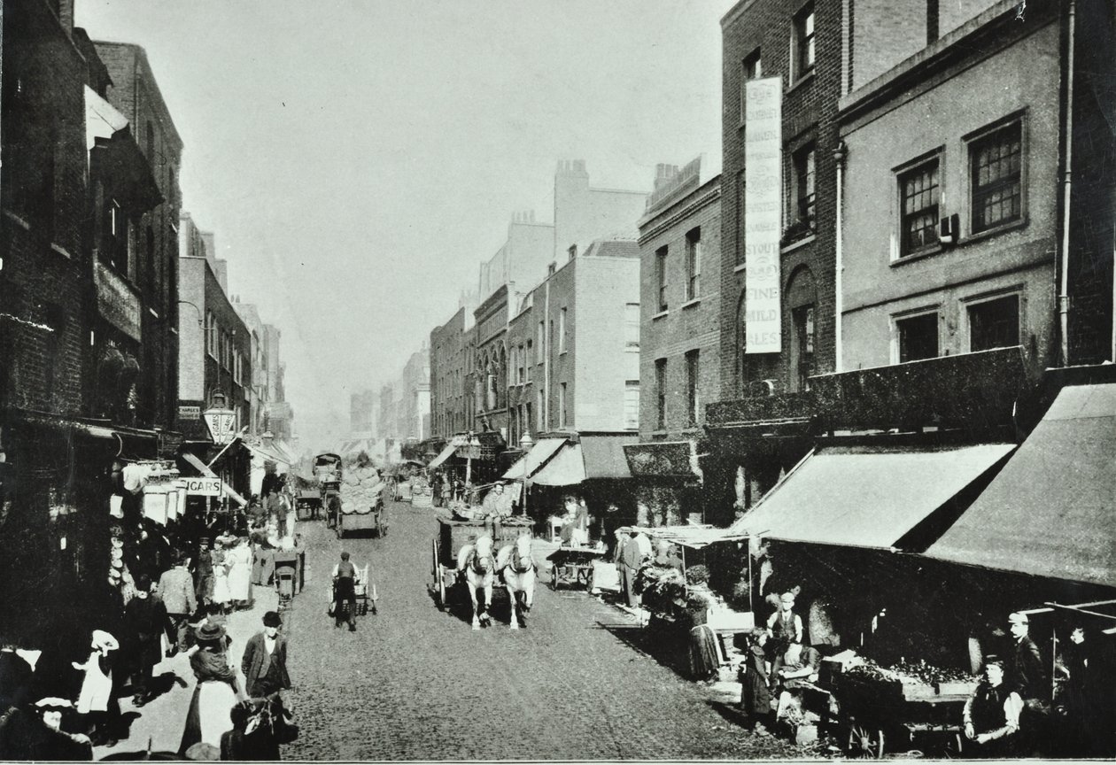 Pitfield Street: északra nézve, 1895 alkotó: English Photographer