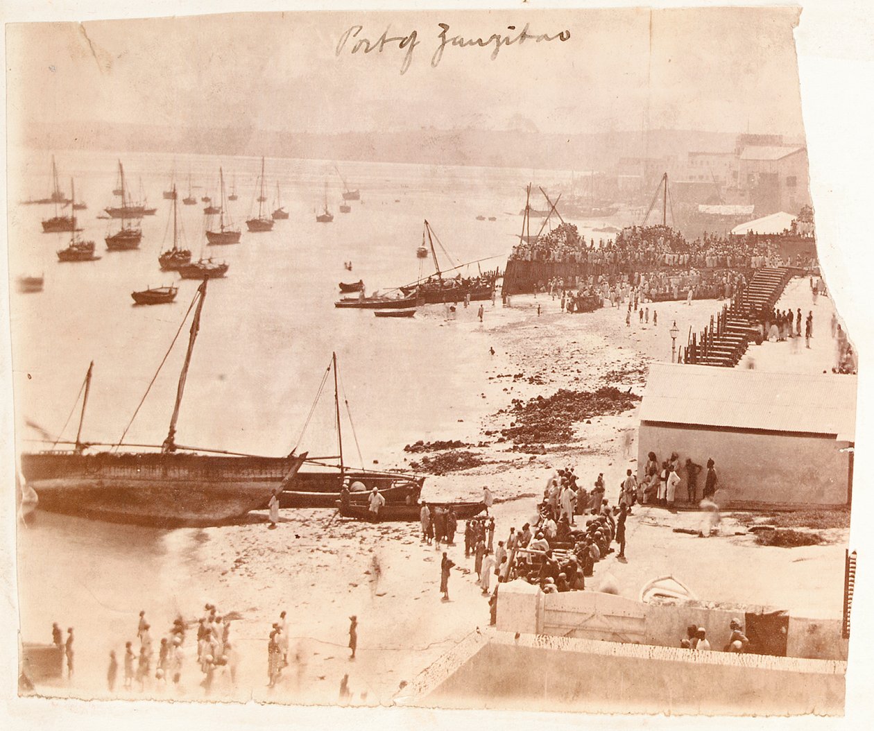 Zanzibár kikötője, Henry Morton Stanley albumáról alkotó: English Photographer