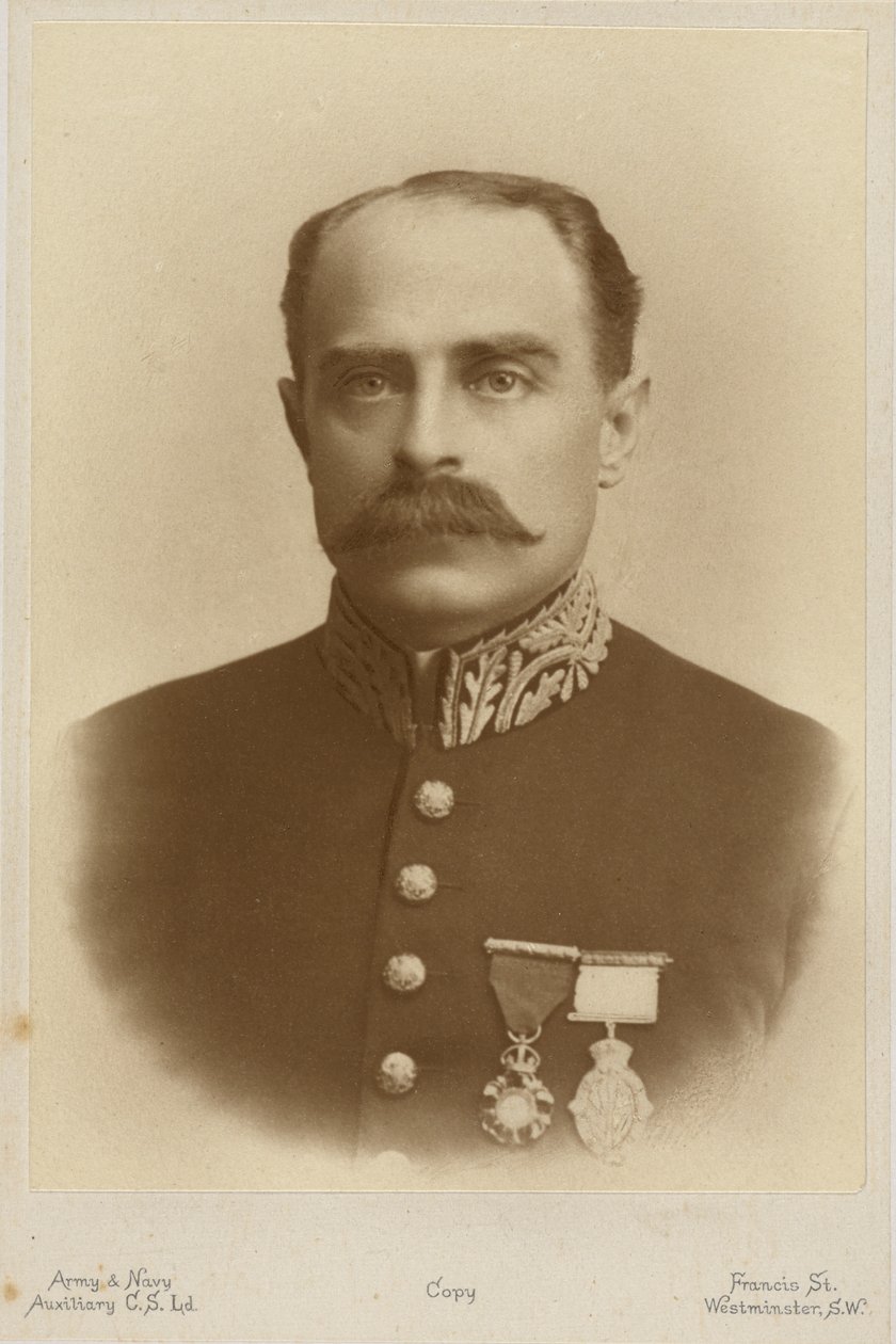 Francis Younghusband portréja (f/w fotó) alkotó: English Photographer