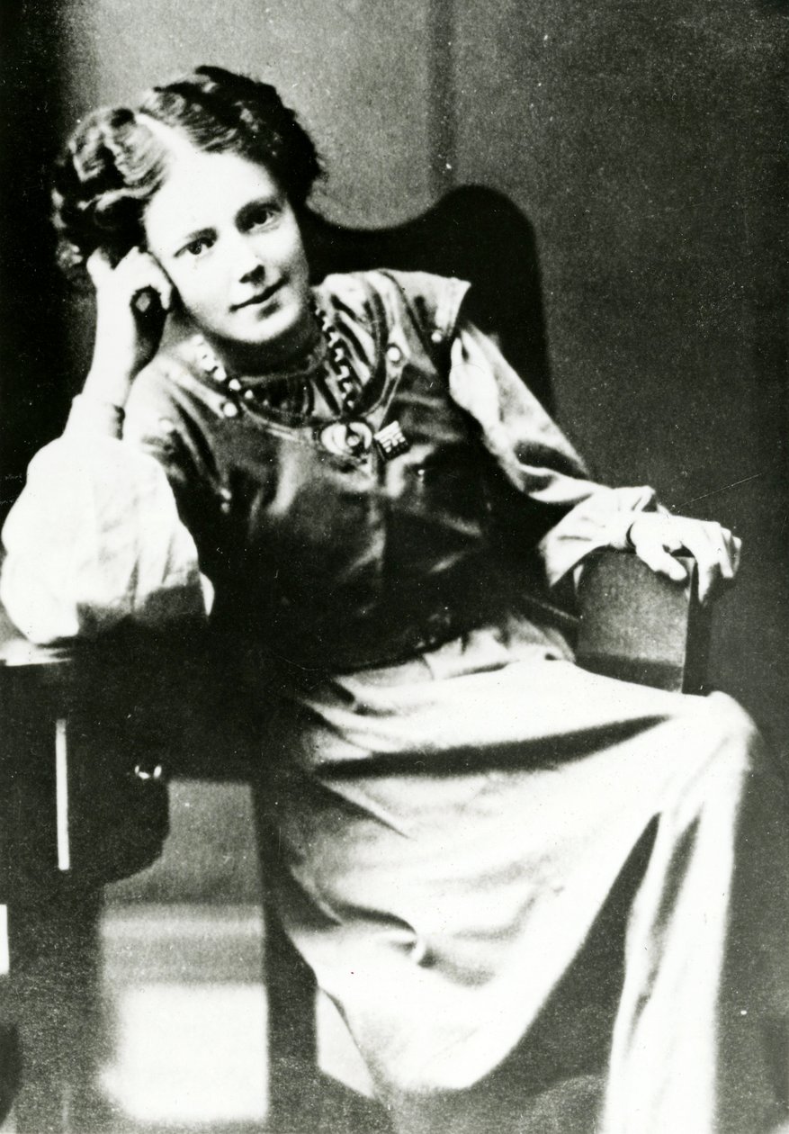 Mary Eleanor Gawthorpe portréja, 1909 körül alkotó: English Photographer