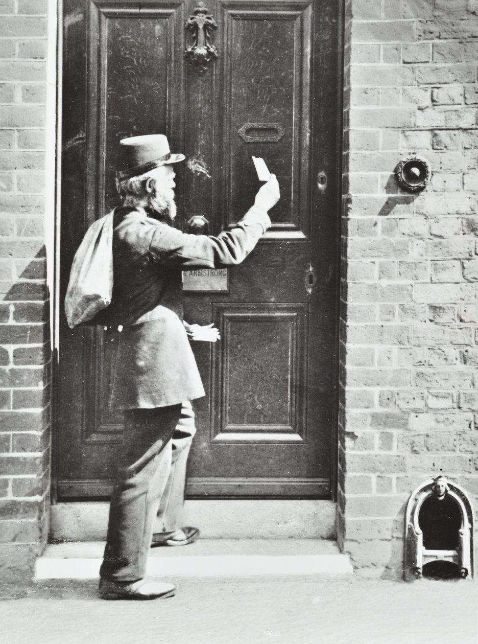 Postás a King William Walkben, Greenwichben, 1885 alkotó: English Photographer