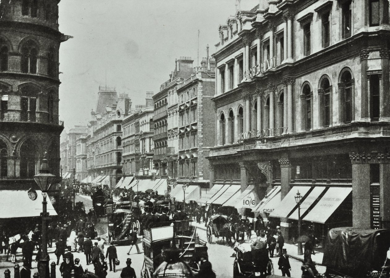 Baromfi, nyugat felé, Cheapside városába, Londonba, 1890 alkotó: English Photographer