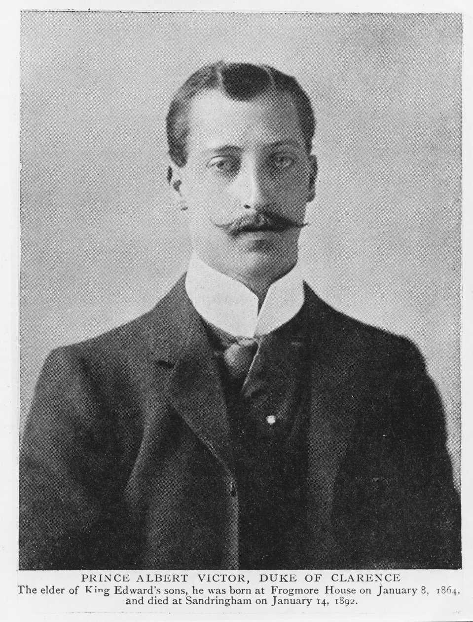 Albert Viktor herceg, Clarence és Avondale hercege (1864-92) (f/w fotó) alkotó: English Photographer