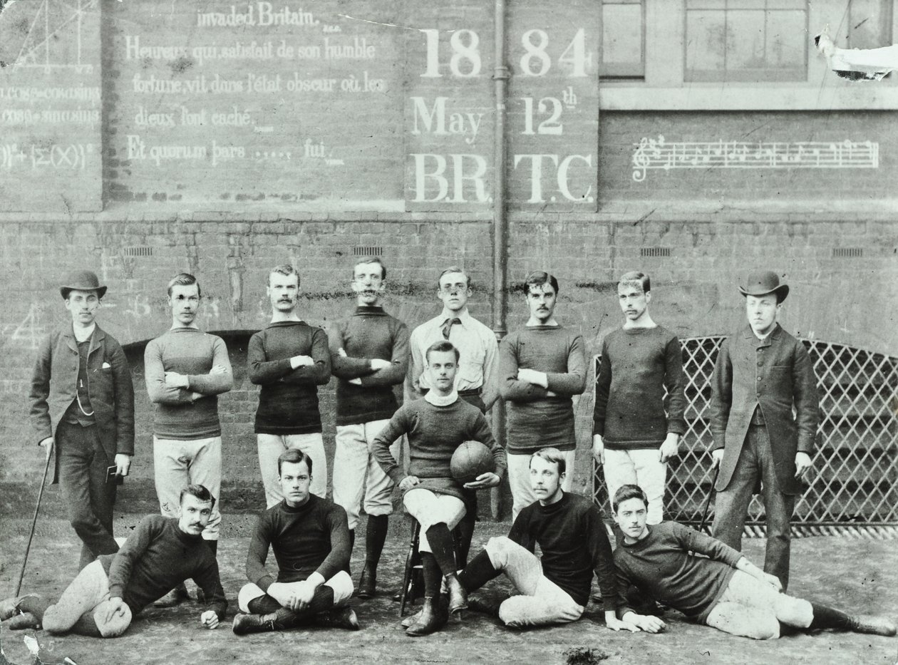 Rosendale Road School: futballcsapat, 1884 alkotó: English Photographer