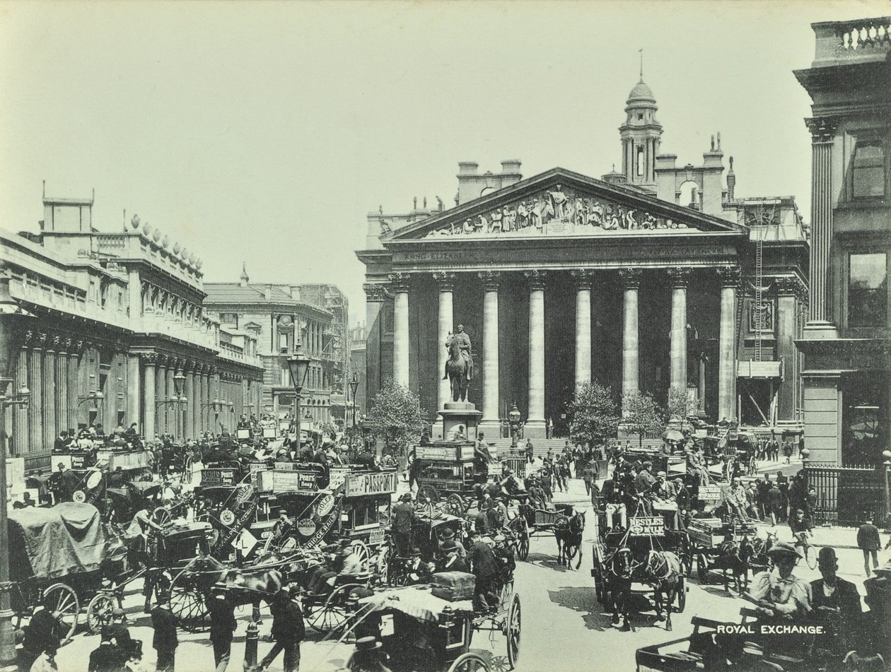 Royal Exchange, Threadneedle Street, City of London, 1890 alkotó: English Photographer