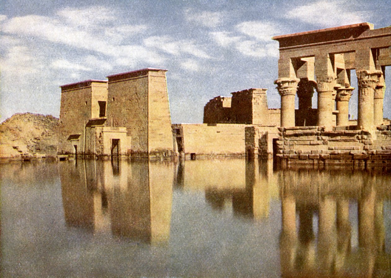„Philae templomának romjai, Egyiptom. alkotó: English Photographer