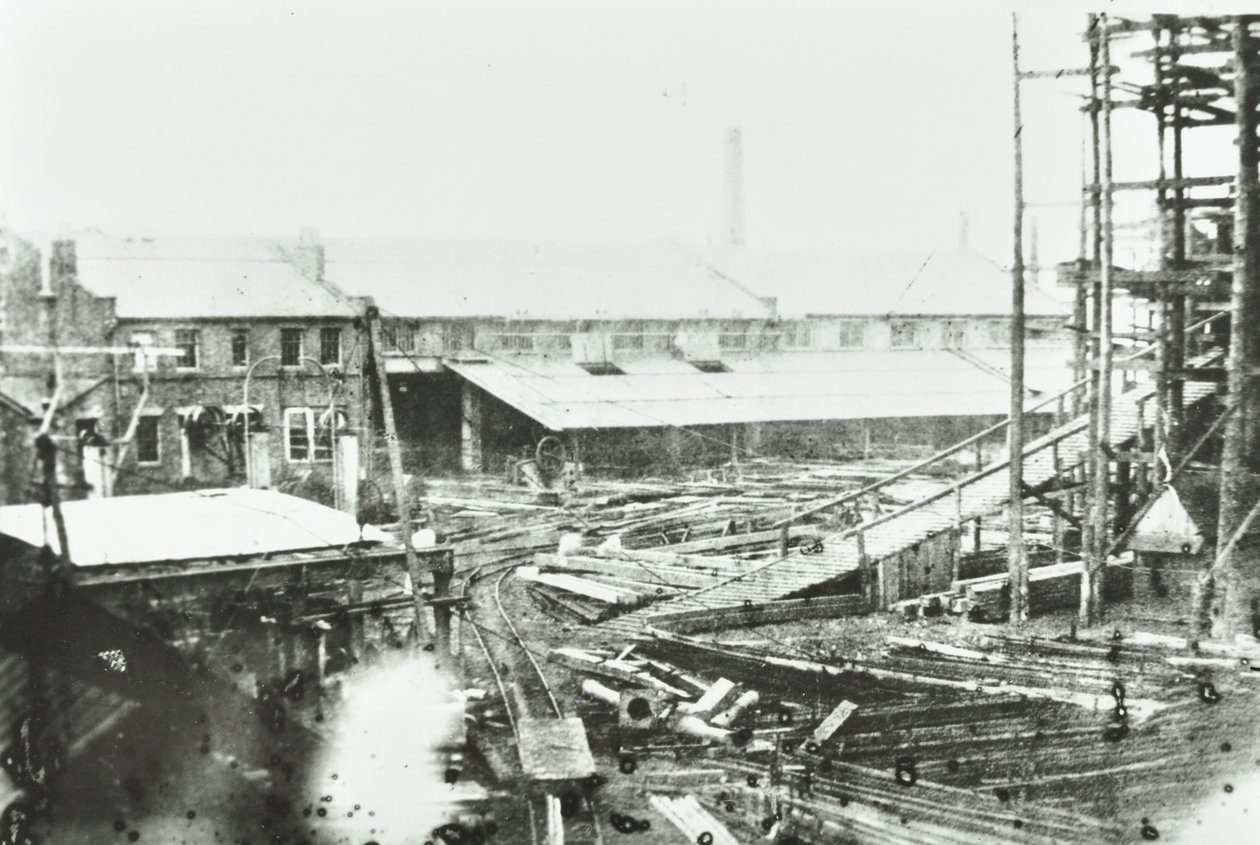 Samudas Shipbuilding Yard, London, 1863 alkotó: English Photographer