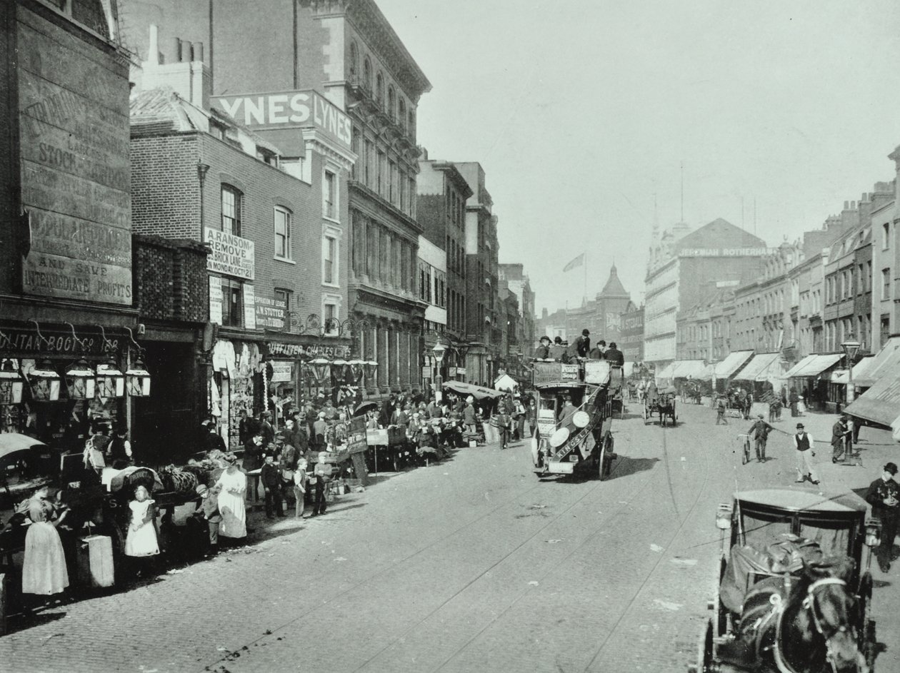 Shoreditch High Street: észak felé nézve, 1896 alkotó: English Photographer