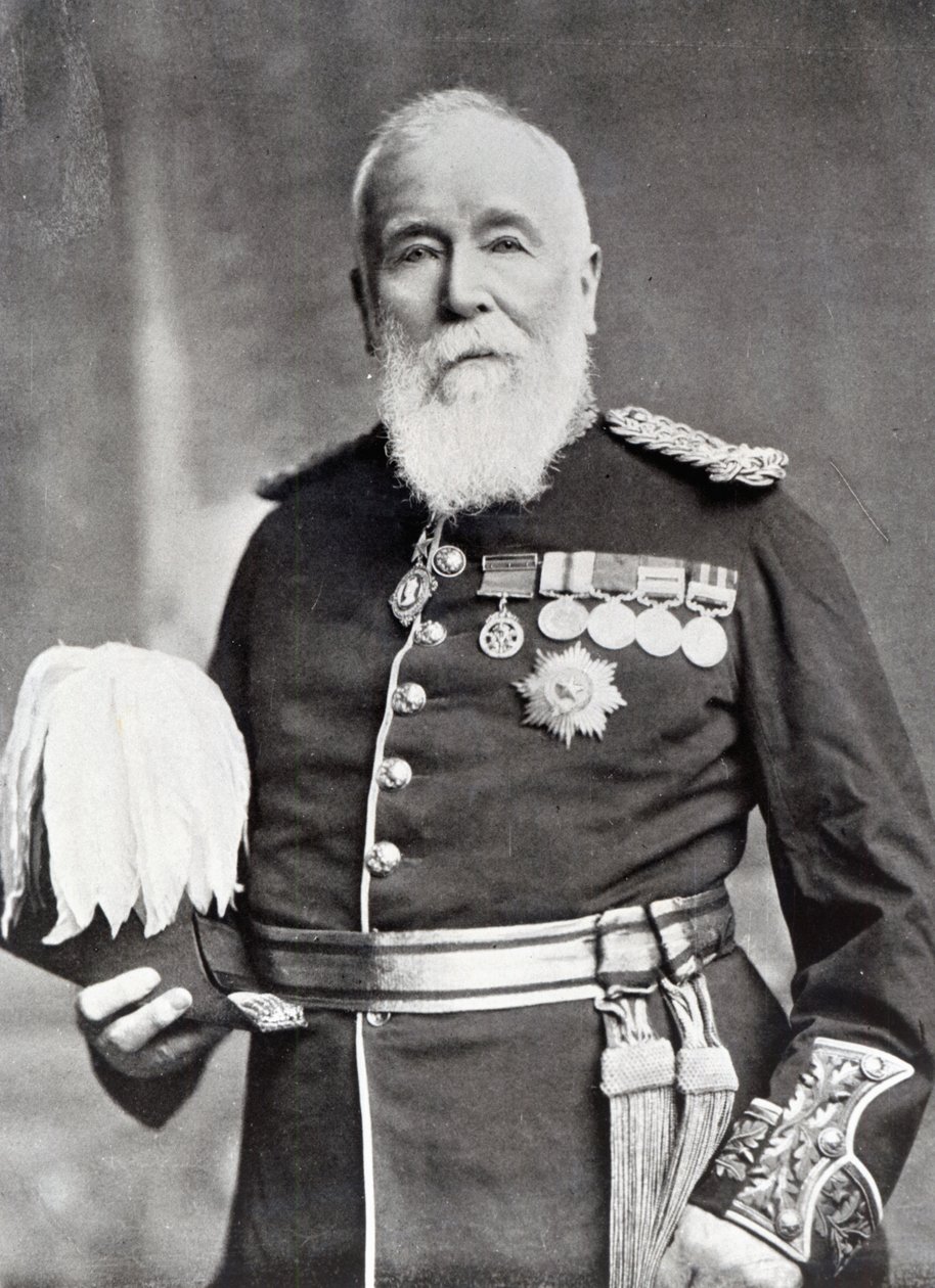 Sir Harry Burnett Lumsden (f/w fotó) alkotó: English Photographer