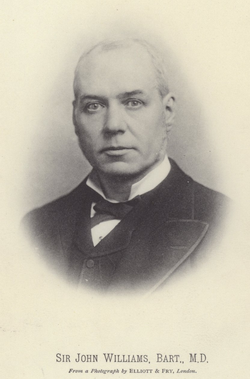 Sir John Williams, Baronet, MD (fekete-fehér fotó) alkotó: English Photographer
