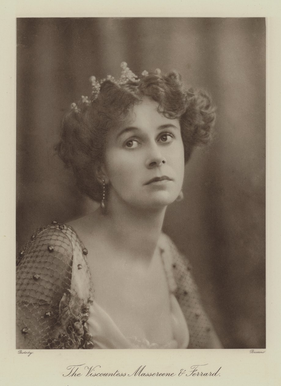 Massereene grófnő és Ferrard (fekete-fehér fotó) alkotó: English Photographer