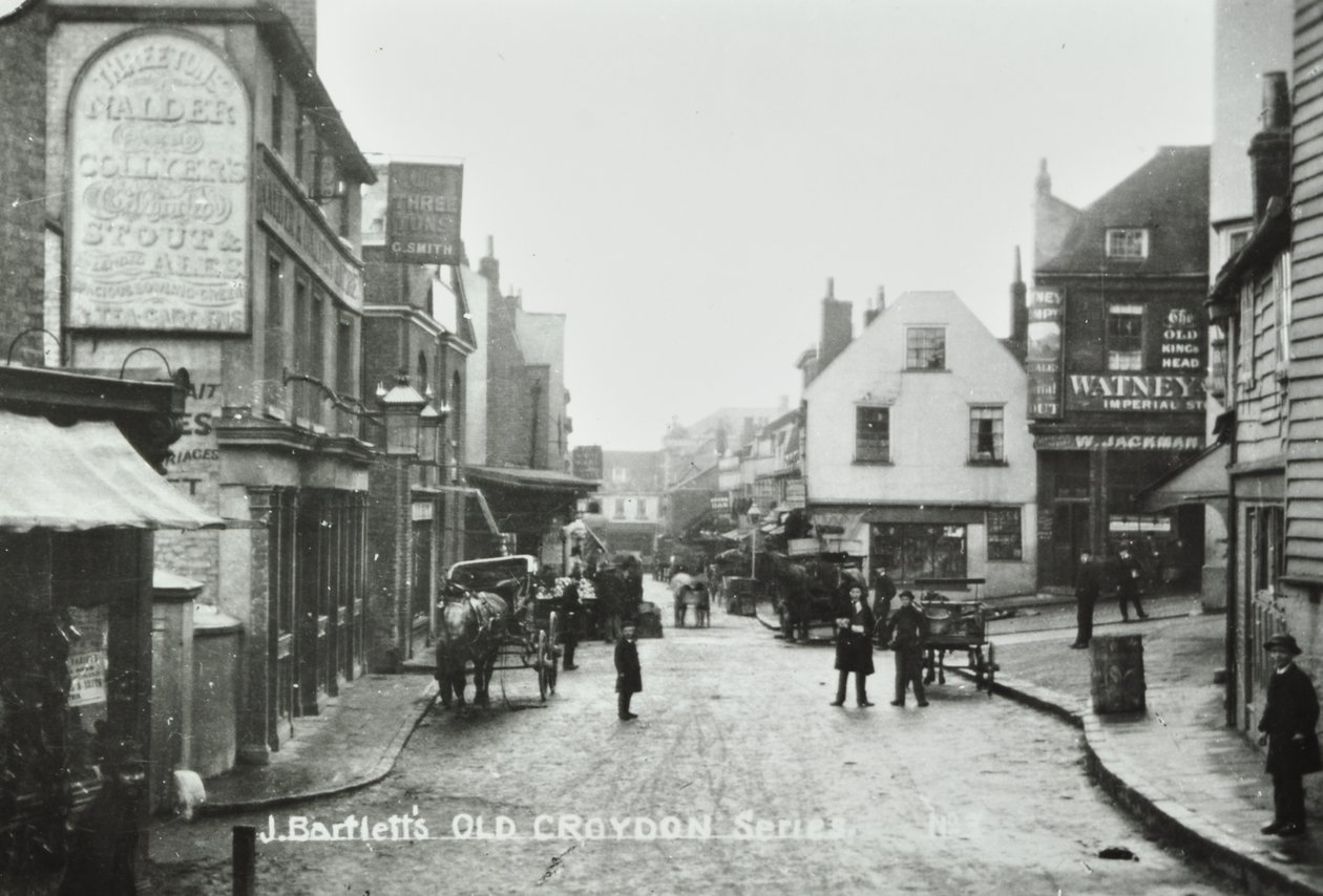 Three Tuns Old Kings Head, Surrey Street, Croydon: általános nézet, 1885 alkotó: English Photographer