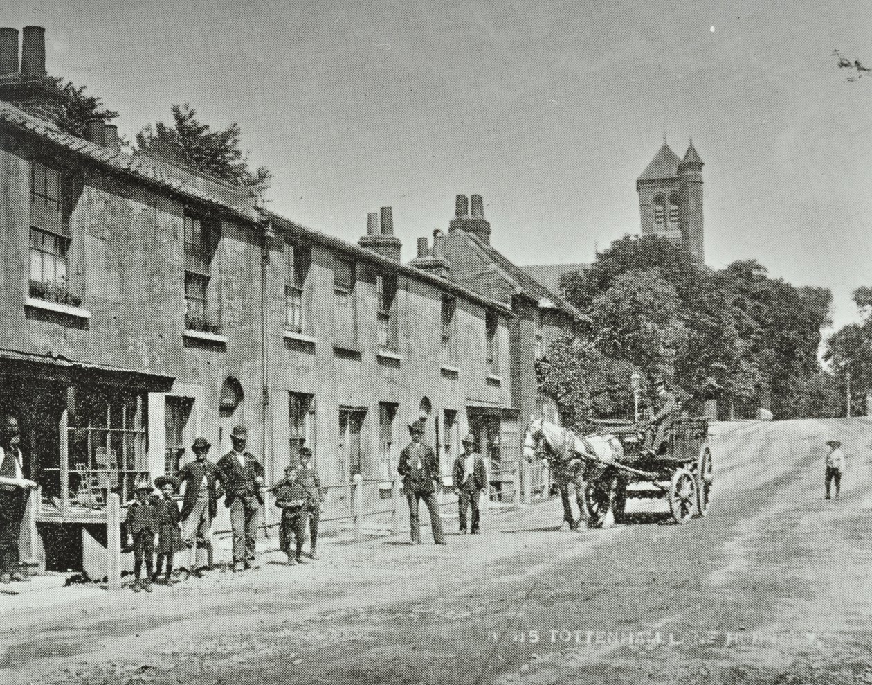 Tottenham Lane, Hornsey: homlokzati magasságok, 1893 alkotó: English Photographer