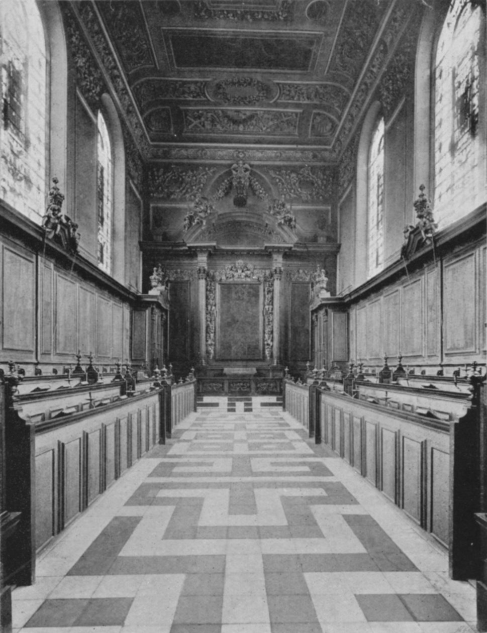 Trinity College Chapel (fekete-fehér fotó) alkotó: English Photographer