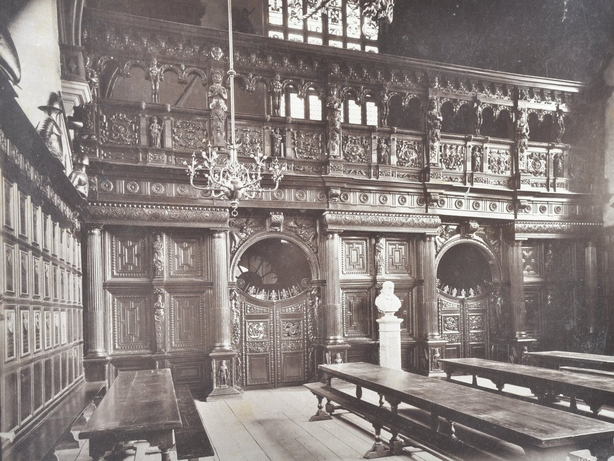 Kilátás a Middle Temple Hall belső terére, London, 1885 alkotó: English Photographer