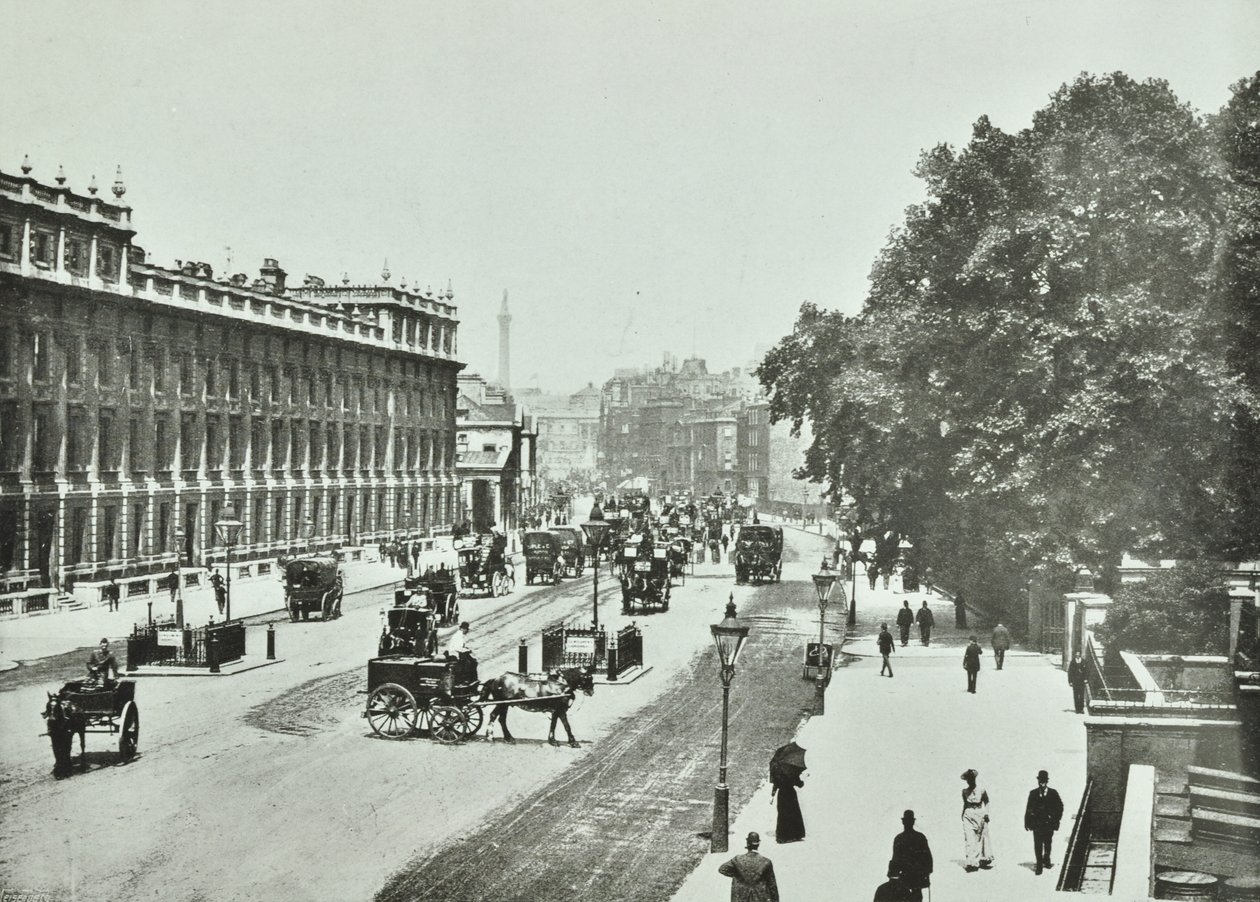 Whitehall, Westminster LB: észak felé nézve, 1890 alkotó: English Photographer