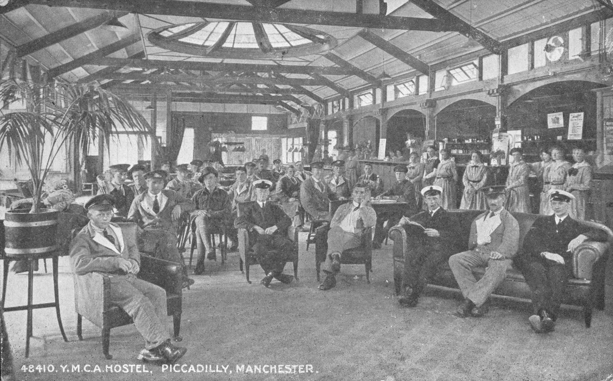 YMCA Hostel, Piccadilly, Manchester, 1910 körül alkotó: English Photographer