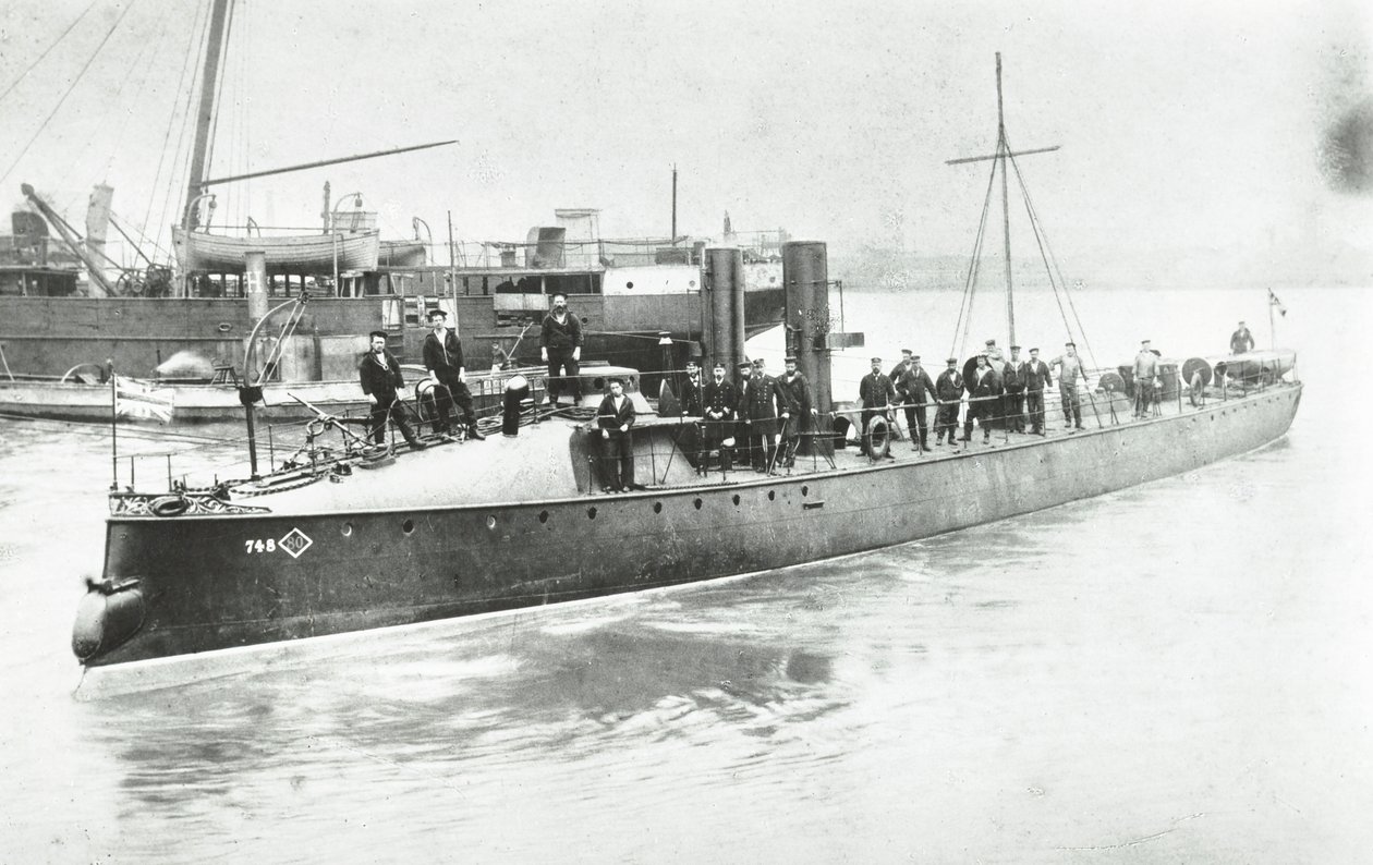 Yarrow and Company Shipbuilding Works, Isle of Dogs, torpedóhajó sz. 80, London, 1887 alkotó: English Photographer
