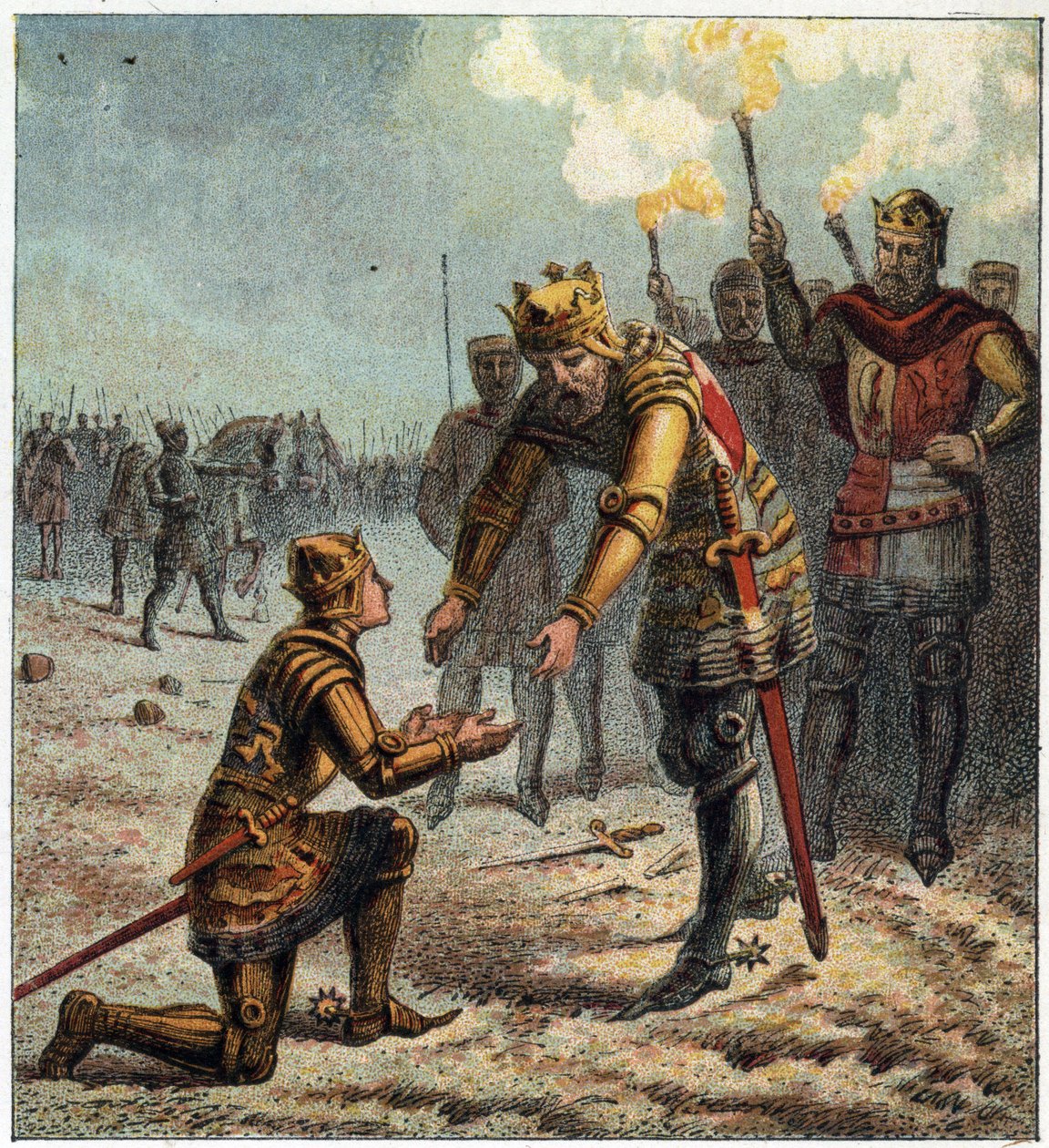 100 éves háború: Edward Plantagenet (Edward of Woodstock Brackembury alkotó: English School