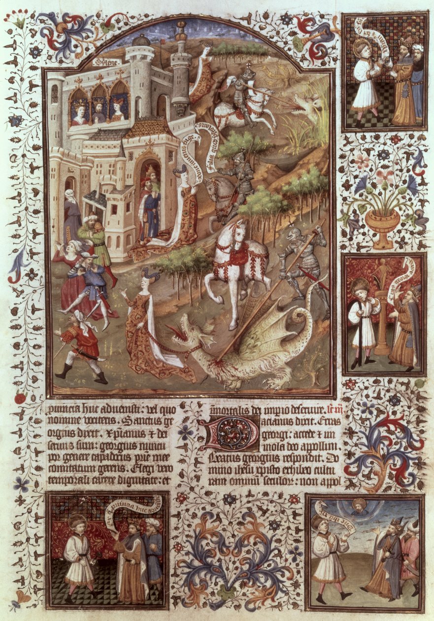 17294, fol 448 St. George killing Dragons alkotó: English School