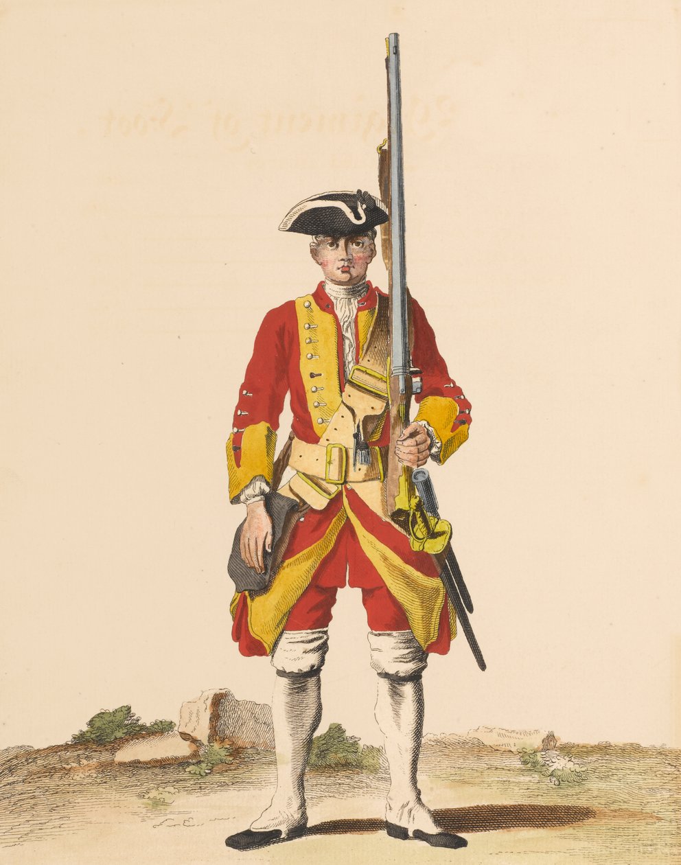 29. gyalogezred, 1742 körül alkotó: English School