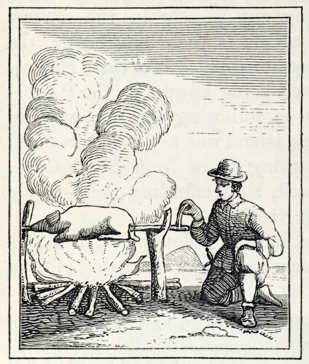 Egy Boucan, Samuel Hazard „Santo Domingo múlt és jelen” című művéből, pub. 1873 alkotó: English School