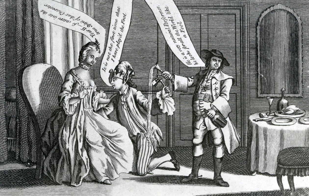 Egy bizonyos személy a bolond karakterében, 1770 alkotó: English School