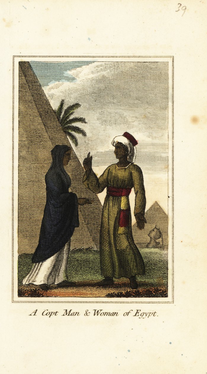 Egyiptomi kopt férfi és nő alkotó: English School