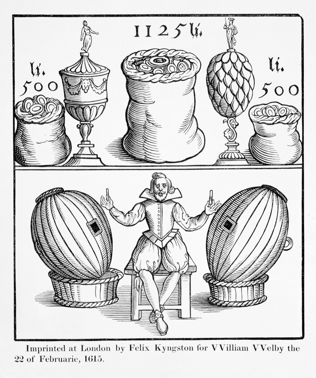 Nyilatkozat a Virginia számára kiírt Nagy Lottó következő sorsolásának időpontjáról, Felix Kyngston által William Welby számára, London, 1615 alkotó: English School