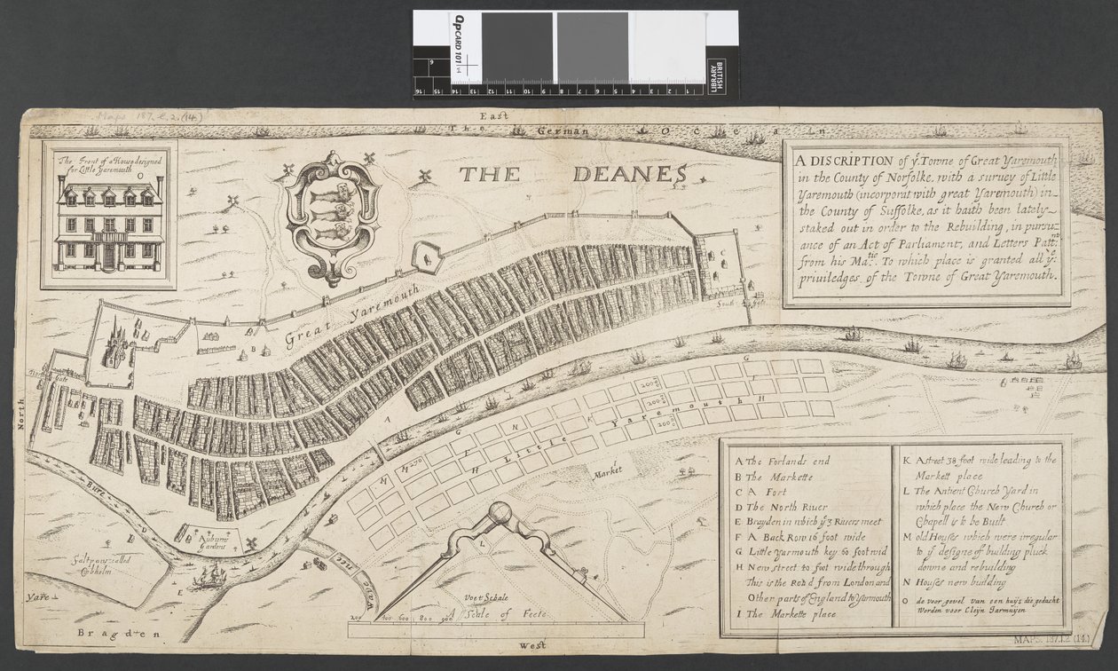 "A Discription of ye Towne of Great Yaremouth in the County of Norfolke... alkotó: English School