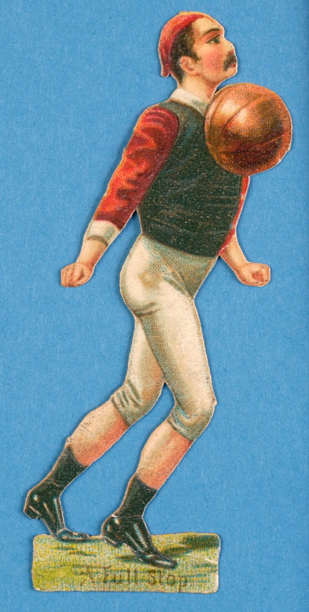 Egy Full Stop, kivágott egy labdarúgó, 1880-90-es évek alkotó: English School