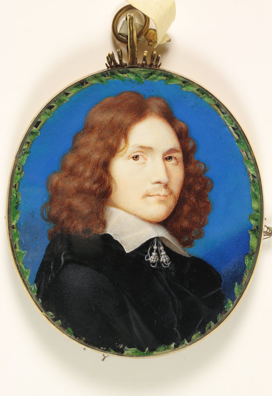 Egy William Wycherley nevű úriember, 1660 körül (akvarell pergamen) alkotó: English School