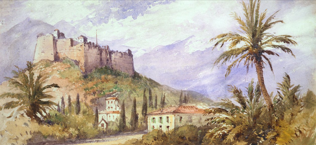 Domberőd az Atlasz-hegységben, 1860-70 körül (akvarell, papír) alkotó: English School