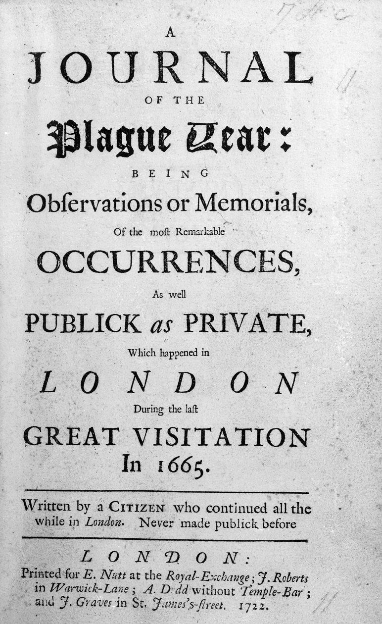 A pestisév folyóirata, 1665 alkotó: English School