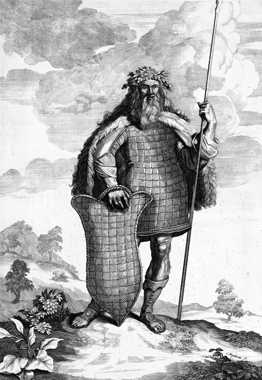 Egy markoman, metszett Cornelis Huyberts, illusztráció a Caesars Commentaries számára, angolra fordította William Duncan, megjelent 1753 alkotó: English School
