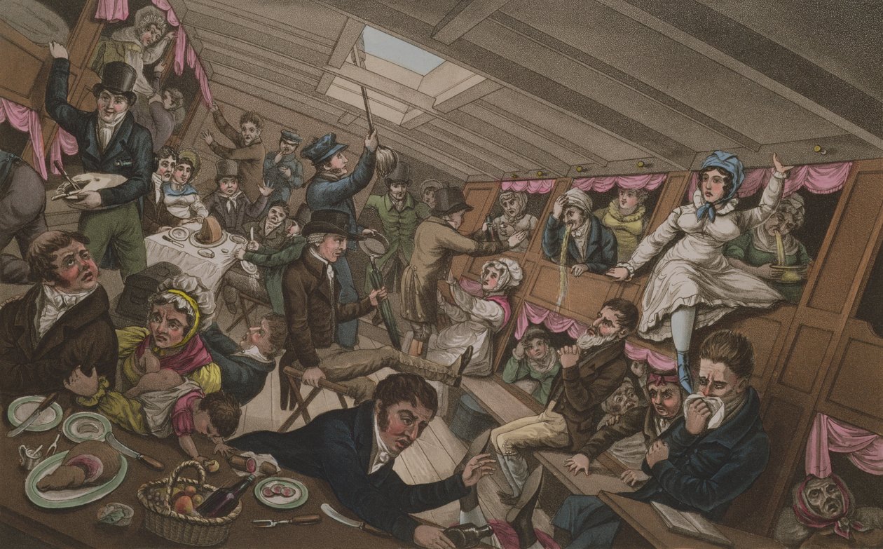 A Margate Packet – The Effects of a Squall or a Sudden Shift of Ballast, G. Humphrey, London, 1821. november 6. alkotó: English School