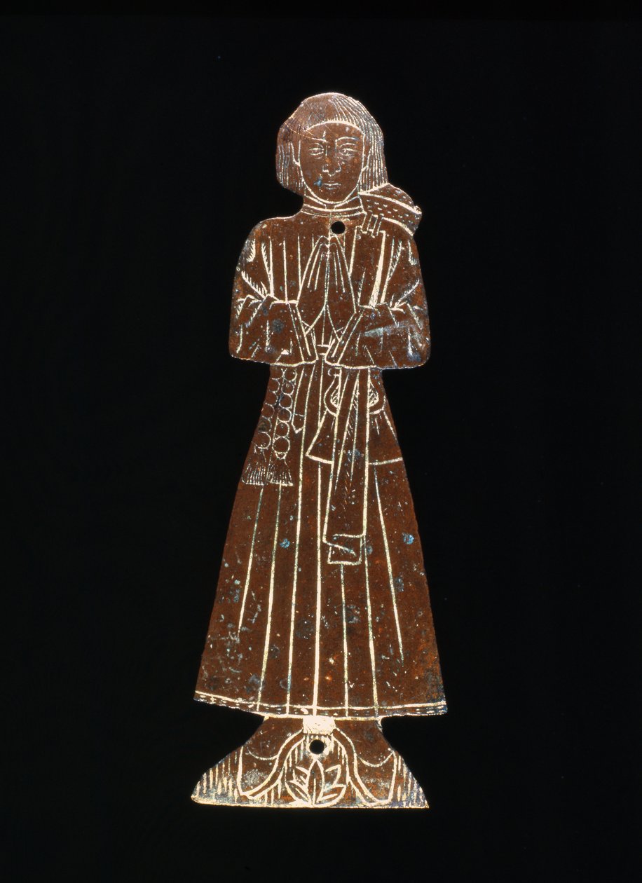 Középkori templomréz, 14. (réz) alkotó: English School