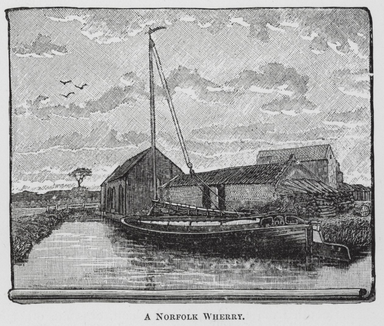 Norfolk Wherry (metszet) alkotó: English School