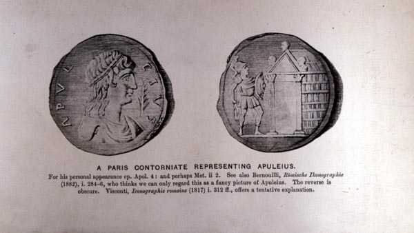 Egy párizsi kontornia, amely Apuleiust (i.sz. 124-170 körül) képviseli alkotó: English School