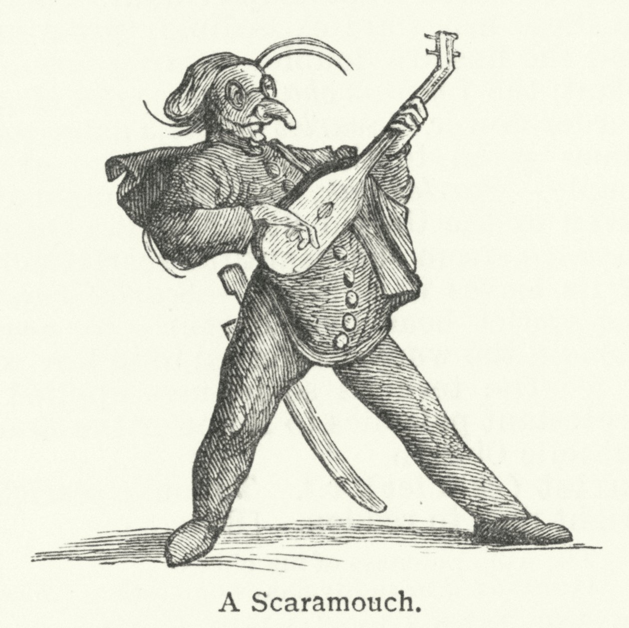 A Scaramouch (metszet) alkotó: English School