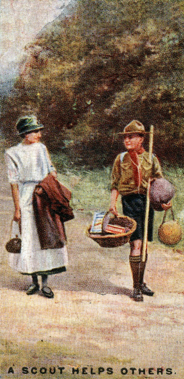 Egy cserkész másokon segít, 1929 alkotó: English School