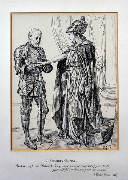 A Birodalom szolgája, a „Punch”-ból, 1921. február 23. (toll és tinta papíron) alkotó: English School