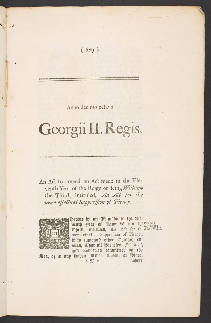 A királynak nyújtott szubvenció, a tonnatartalom, & font, és más, a kivitt és behozott áruk után fizetendő pénzösszegek, 659. old. alkotó: English School