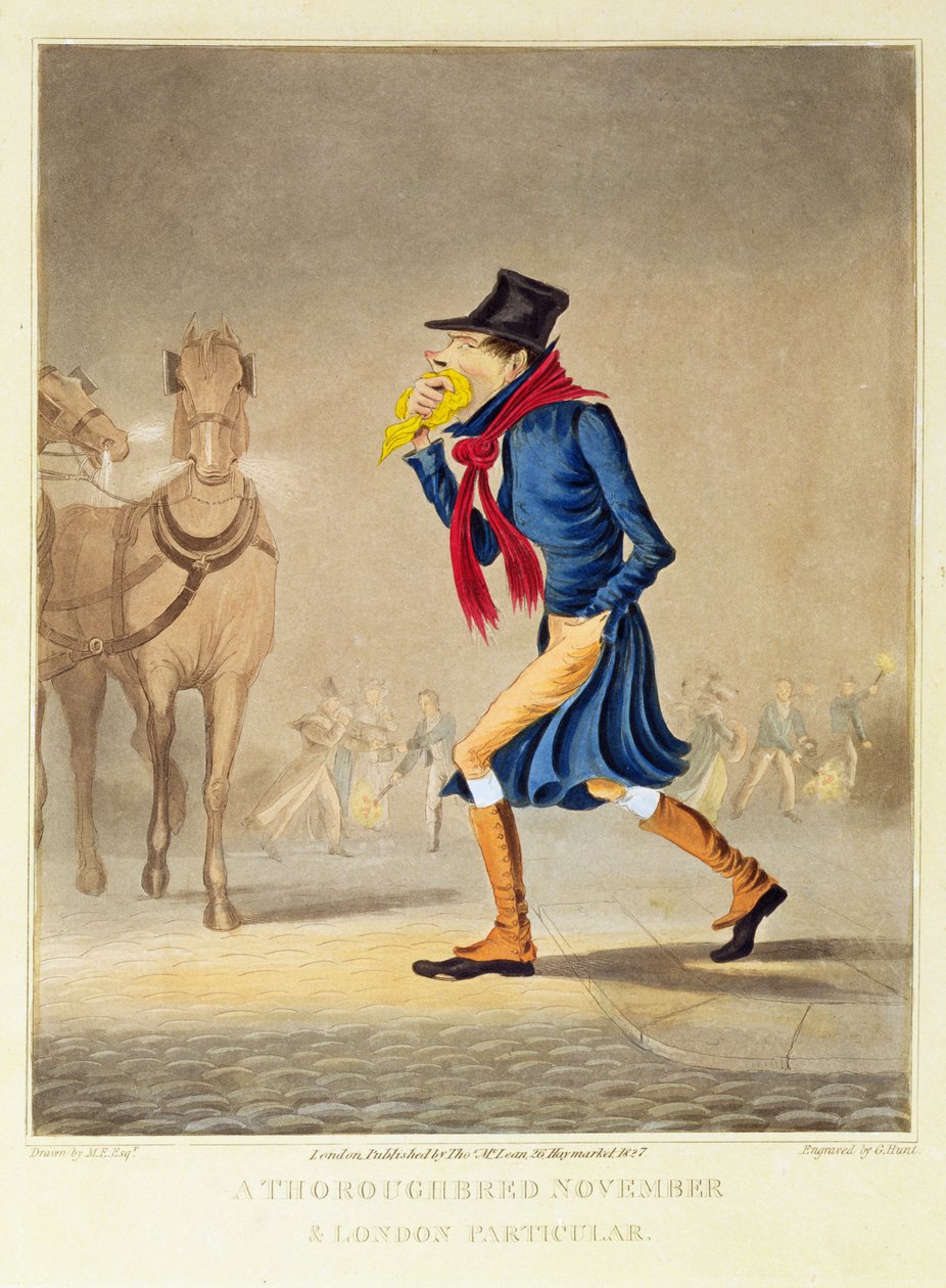 Egy telivér november és London, kocsma. T. McLean, 1827 alkotó: English School
