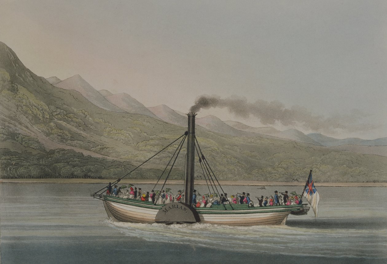 A Trip up Loch Lomondhoz, metszett G. Hunt, 1830-as évek körül (színes metszet) alkotó: English School
