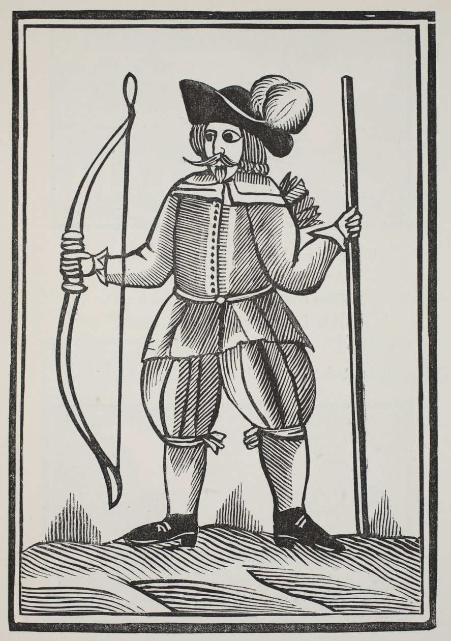 Egy igaz története Robin Hoodról, illusztráció a Chap-books of the Eightenth Century-ből, John Ashton, pub. 1882 alkotó: English School