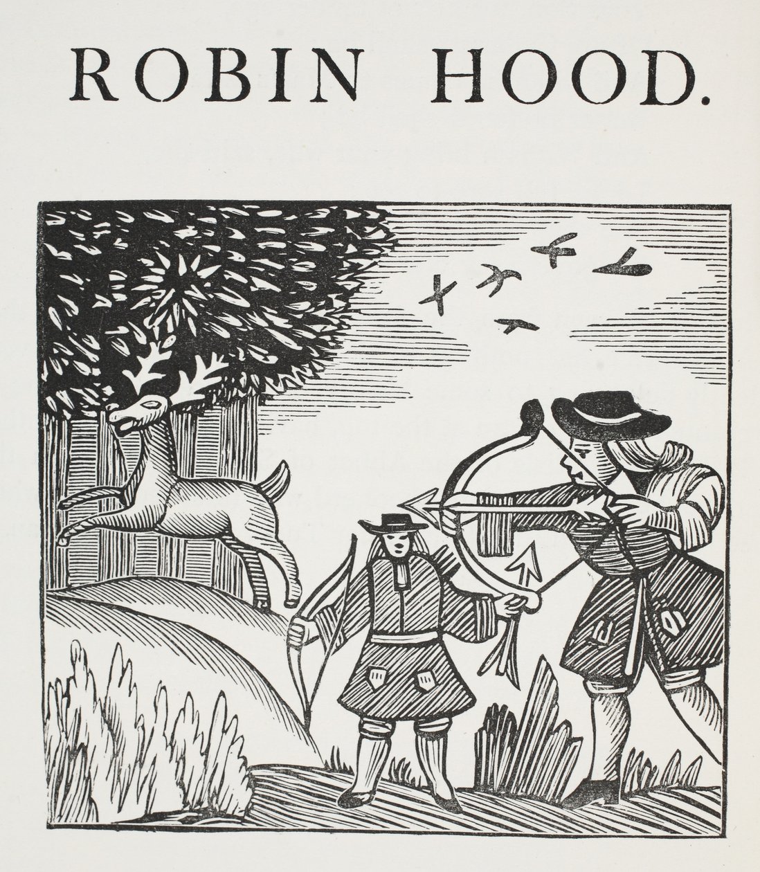 Egy igaz története Robin Hoodról, illusztráció a Chap-books of the Eightenth Century-ből, John Ashton, pub. 1882 alkotó: English School