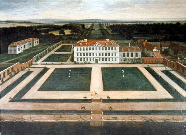 Capesthorne Hall, Cheshire, 1730 körül (olaj, vászon) alkotó: English School