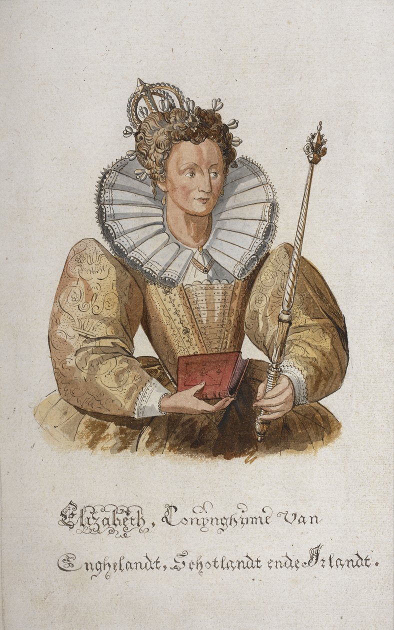 I. Erzsébet angol királynő portréja. alkotó: English School