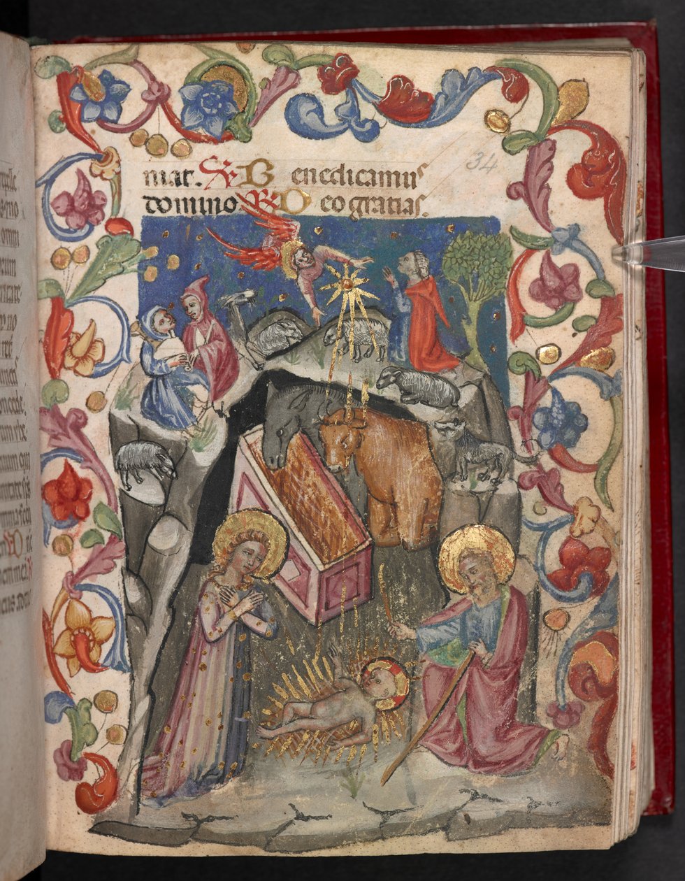 Hozzáadás. 17466, f.34r A születés alkotó: English School